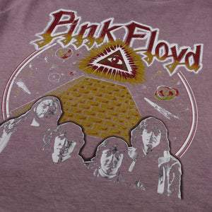 Pink Floyd Ladies - All Seeing Eye - Boxy Cropped T-Shirt - Vintage Eggplant