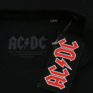 AC/DC Ladies - Highway To Hell Logo - Boxy Cropped T-Shirt - Black